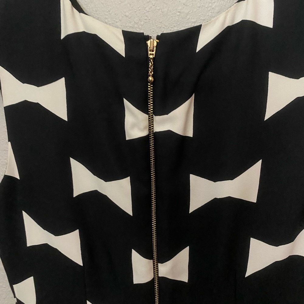 Kate Spade Cora Bow Tie Print Dress Size 4 EUC - Picture 3 of 7